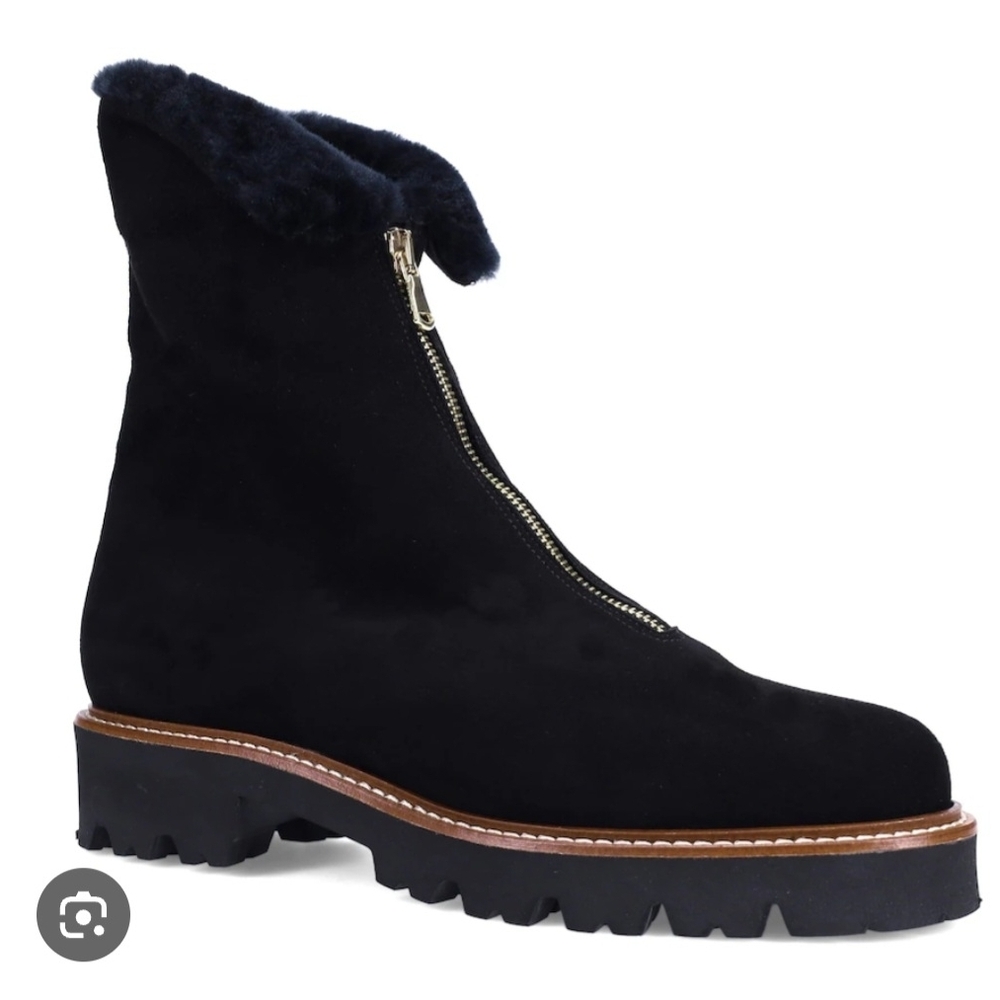 Ron WhiteBlack Suede Pamela Ankle Boots